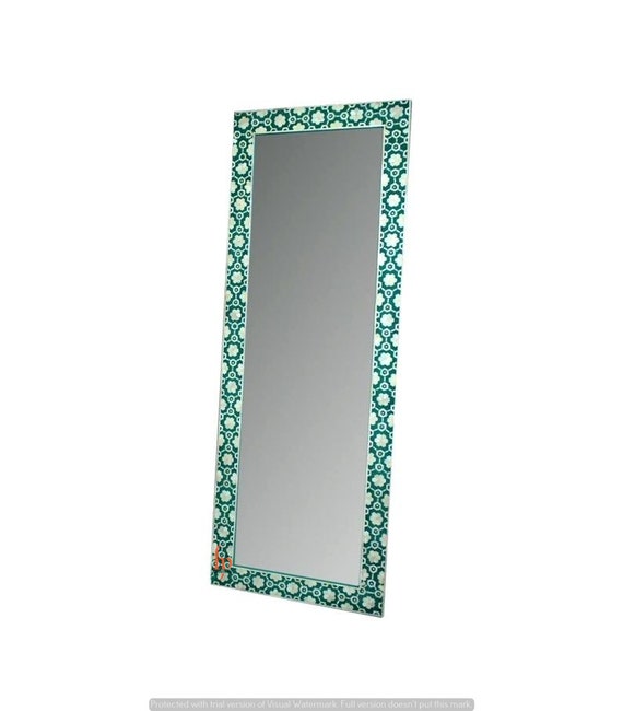 Handmade Bone Inlay Slim Rectangle Mirror Frame Beautiful Etsy