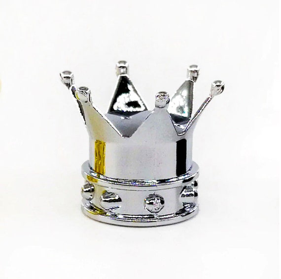 Buy Kings Crown Tire Valve Stem Caps Gold Silver or Black Set of
