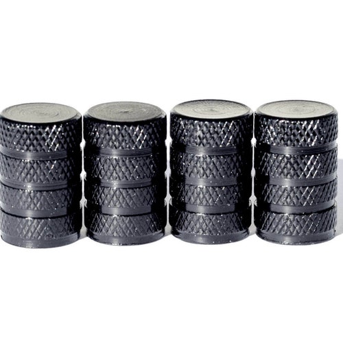 Black Barrel Knurled Tire Valve Stem Caps Universal Fits on Etsy