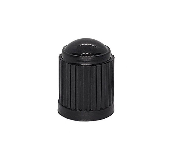 Black plastic tire valve stem cap deals