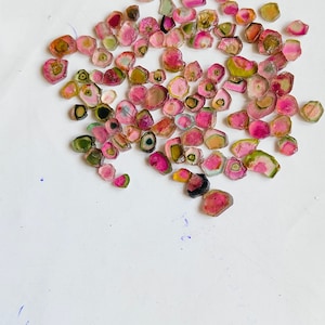 100% 2 Piece top Cut quality Natural &Beautiful Watermelon Raw Crystal Pink Tourmaline erdelite Rough From Madagascar