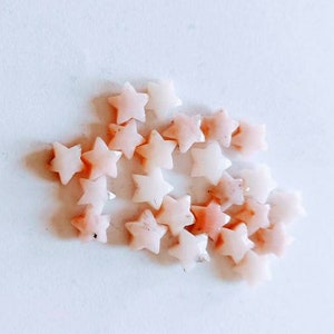 Awesome Quality Natural Pink Opal faceted Star fancy Carved Star shape Stone Size 11-9mm Pink Opal Gemstone For Jewelry Making