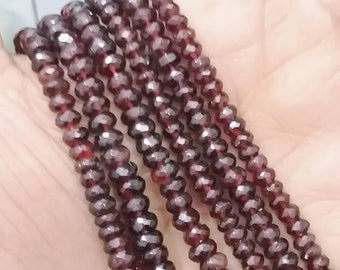 Lowest Prices and Best 100 /% Beautiful Natural and Genuine Citrine /& Garnet Roundel and Oval Faceted Beads Approx 1 Strand 8 inches Long