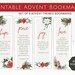 Printable Bookmarks Advent Theme | Advent Bookmark Set | Christian ...