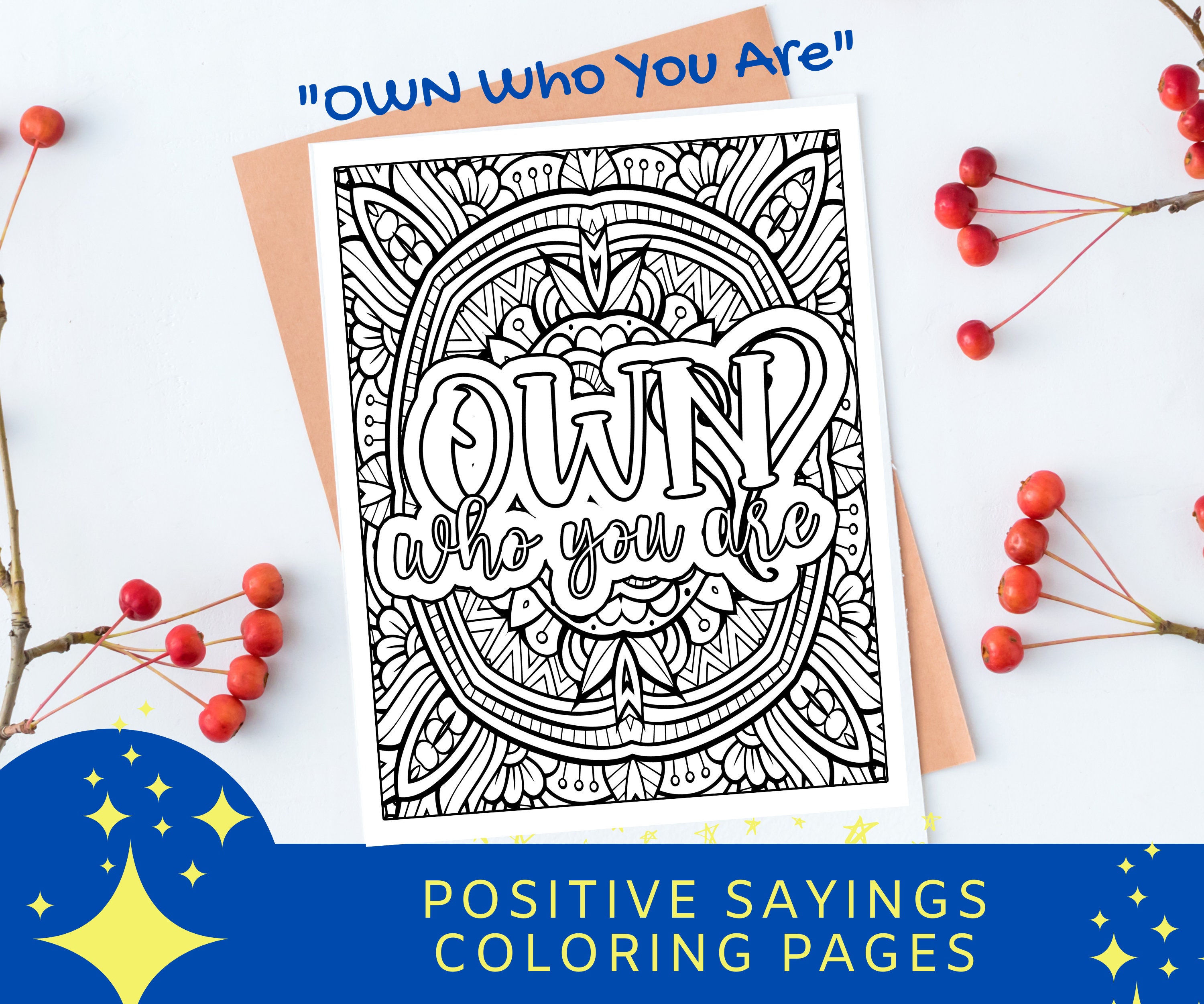 Printable Coloring Pages Quotes Coloring Book Positive Quotes Coloring