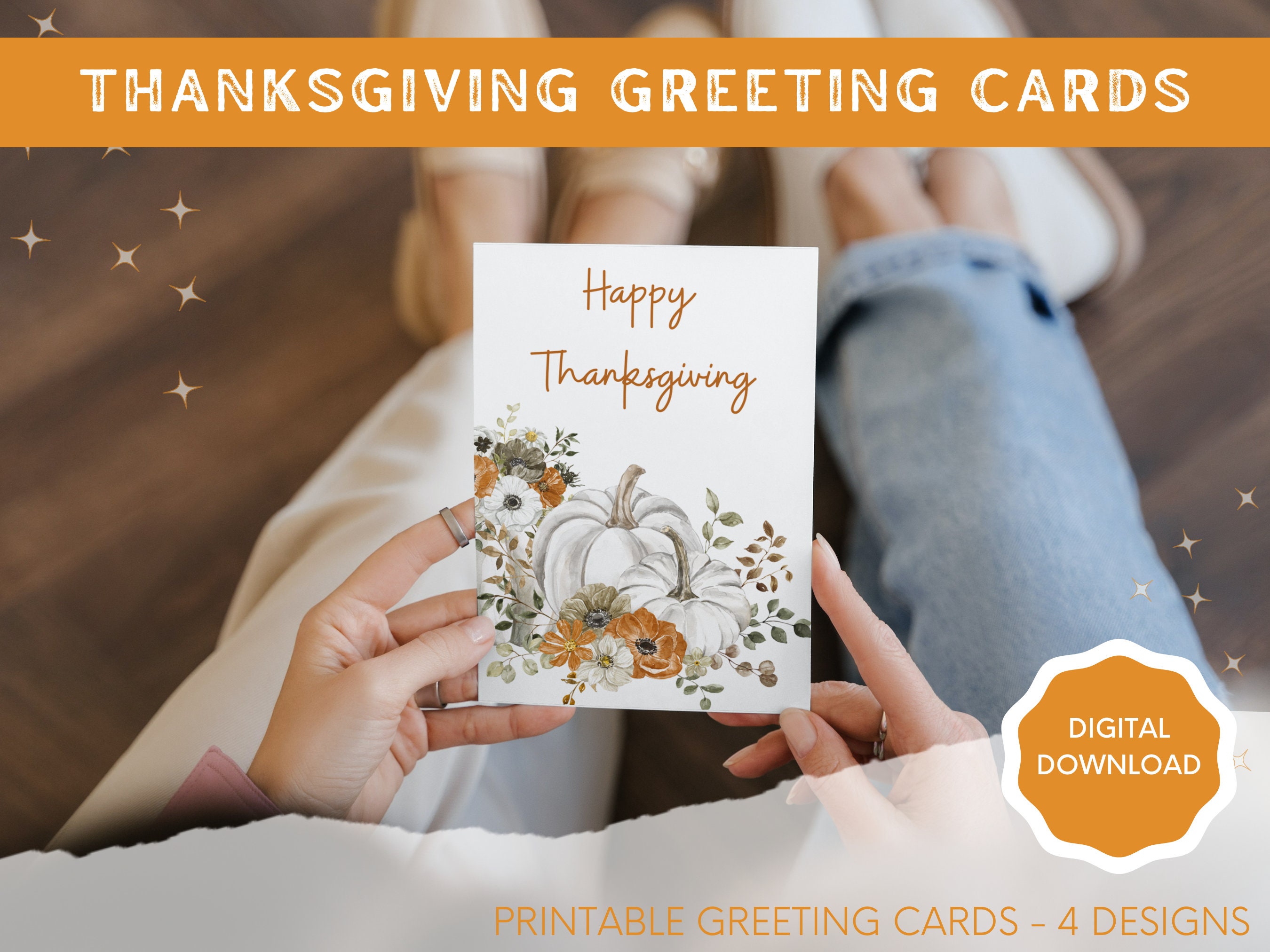 Thanksgiving Greeting Card | Printable Greeting Cards | Fall | Autumn ...