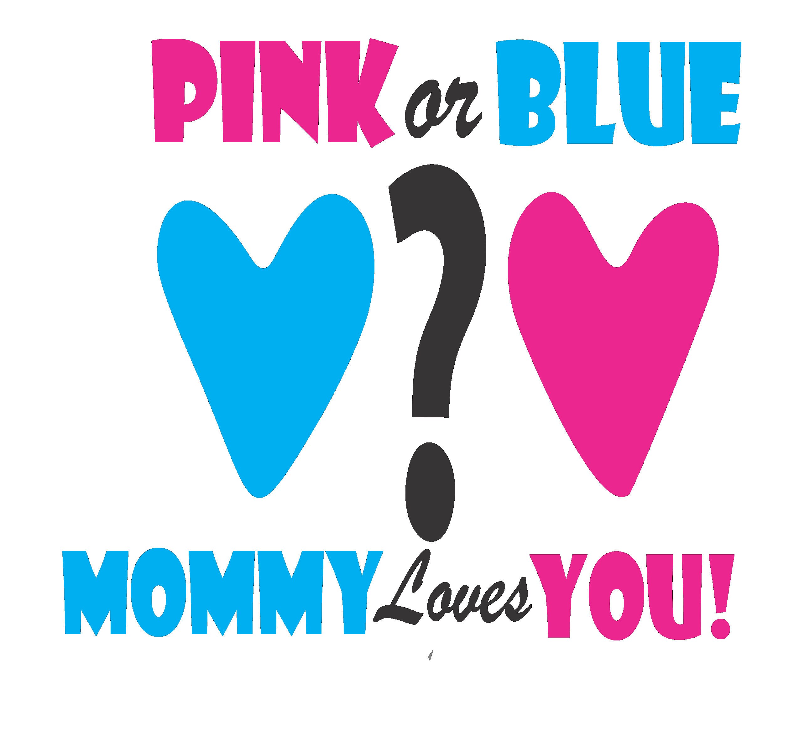 Pink Or Blue Mommy Loves You T Shirt. Cute gift to show your Etsy