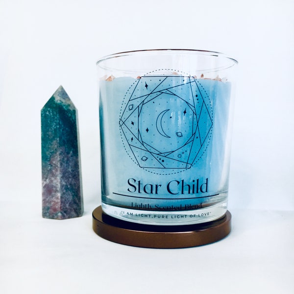 Star Child Scented Candle | Grounding Effect | Aromatherapy | Fresh Grounding Scent