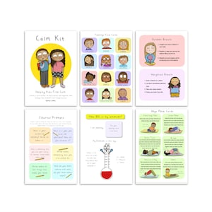 Calm Kit Calm Corner resource for Kids - Journey to Wellness printable digital