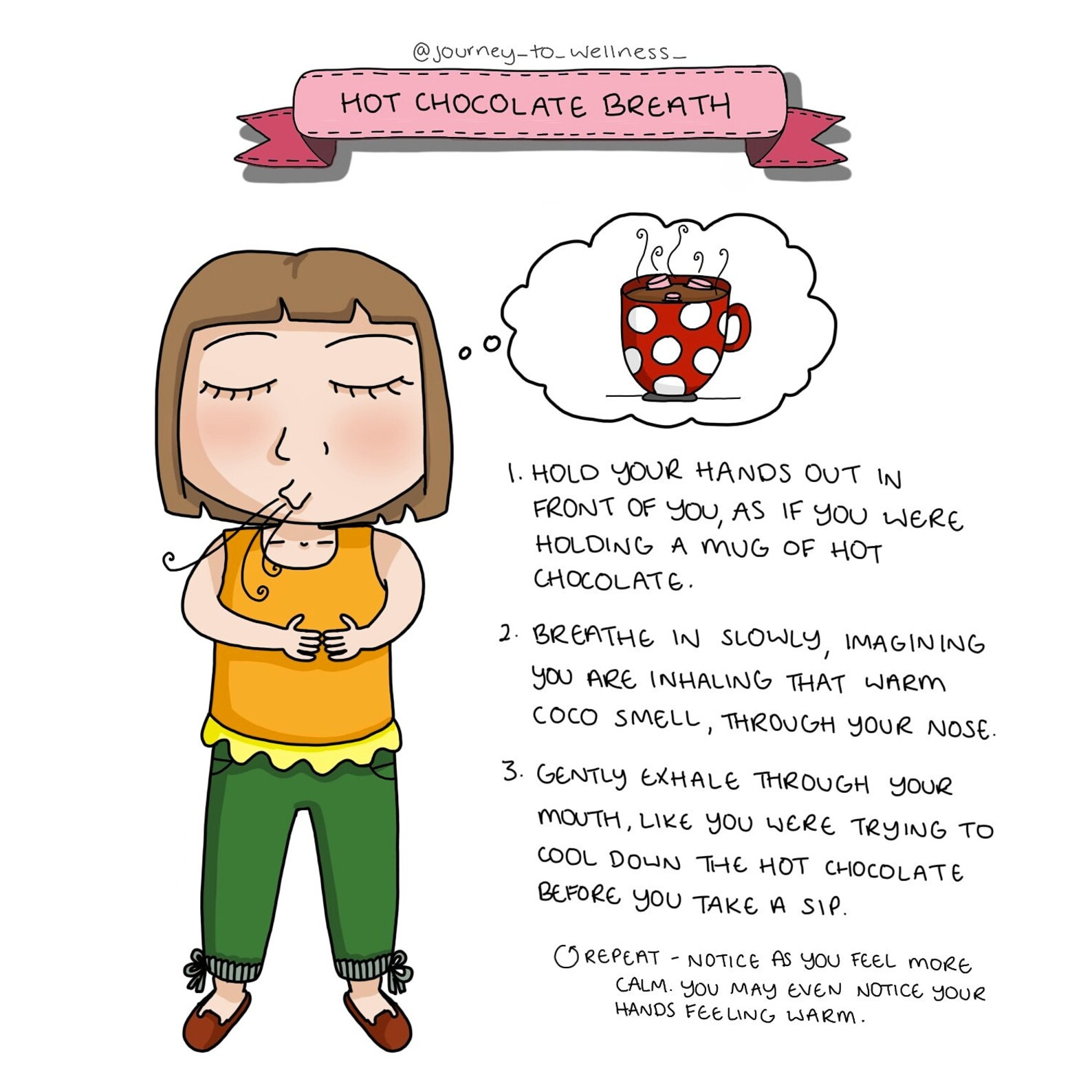 Hot Chocolate Breathing Digital Download Journey to Wellness Etsy UK