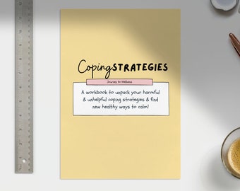 Coping Strategies Workbook - Unhealthy habits - self-harm - counselling resource - therapy workbook - therapist resource toolkit