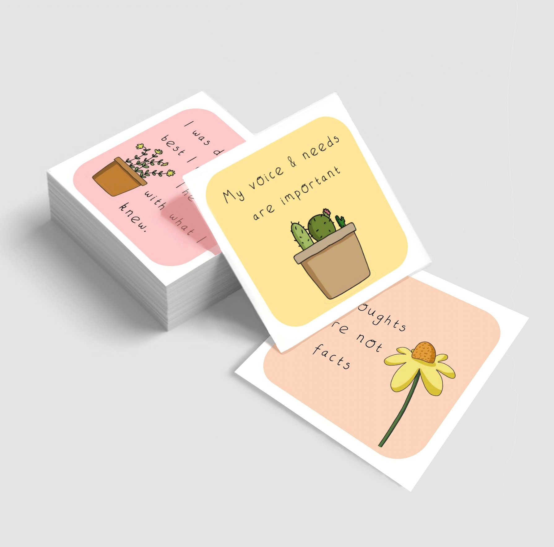 Affirmations Cards - Journey to Wellness digital download