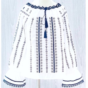 Blusa tradicional rumana / Camisa rumana / Traje moldavo / Vestido tradicional rumano / Rumania ia / Baby shower folclórico rumano