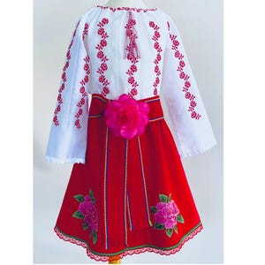 Romanian traditional costume/Romanian blouse/Romanian dance costume/Moldavian ie/Romanian traditional dress/Romanian traditional baby shower