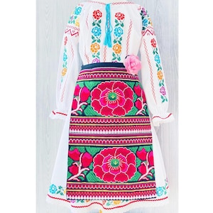 Rumänische Tracht/Rumänische Bluse/Rumänische Tanztracht/Moldawische ie/Rumänische Tracht/Rumänische traditionelle Babyparty