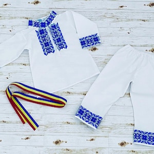 Romanian traditional costume/Romanian folk suits/Romanian traditional clothing/Romanian dance costume/Moldavian Child Traditional Costume