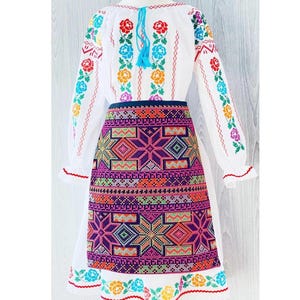 Romanian traditional costume/Romanian blouse/Romanian dance costume/Moldavian ie/Romanian traditional dress/Romanian traditional baby shower