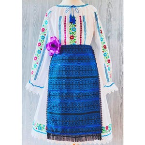 Romanian traditional costume/Romanian blouse/Romanian dance costume/Moldavian ie/Romanian traditional dress/Romanian traditional baby shower