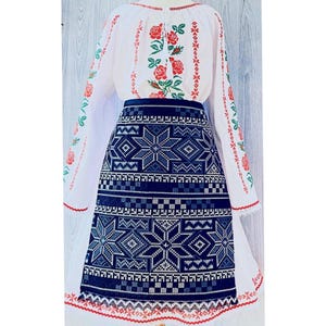 Romanian traditional costume/Romanian blouse/Romanian dance costume/Moldavian ie/Romanian traditional dress/Romanian traditional baby shower