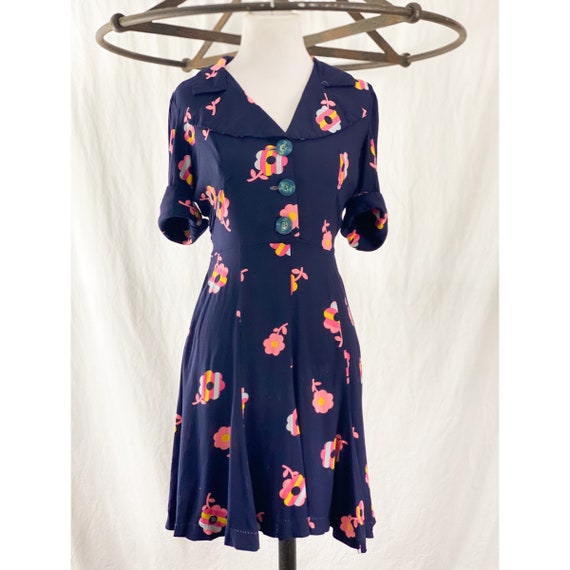 1970’s Floral Mini Dress by Ann Taylor - image 2