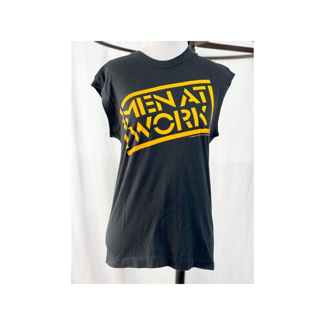 1983 men at work tour t shirt etsy