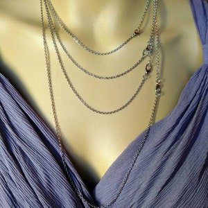 Stainless Steel Link Cable Chain Necklace, 16&quot; 18&quot; 20&quot; 26&quot; 30&quot; Chain Necklace Men Women Necklace