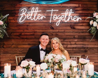 Better Together wedding flex led neon light sign wedding party led neon light