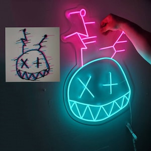 Led Personalized Gamertag Twitch Streamer night light sign with logo customization