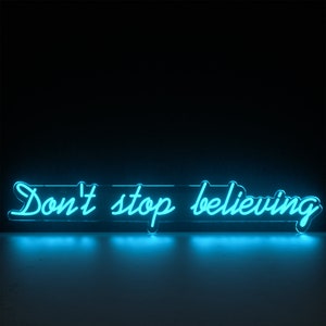 Don&#39;t stop believing LED Neon Home Decor Wall Decor Custom Name Neon Sign Christmas gift Led Neon Sign