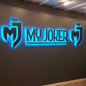 Kundenspezifisches 3D-beleuchtetes Schild, 3D-LED-Logo-Schild für Büro, Beauty-Shop, Salon, benutzerdefiniertes Outdoor-Logo-Schild, Metallbuchstabe-Business-Zeichen