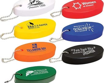 Personalized Floating Keychain, PU Foam Boat Key Float for Boaters, Kayak, Jet Ski, Water Sports, Waterproof Key Float, Fisherman Gift