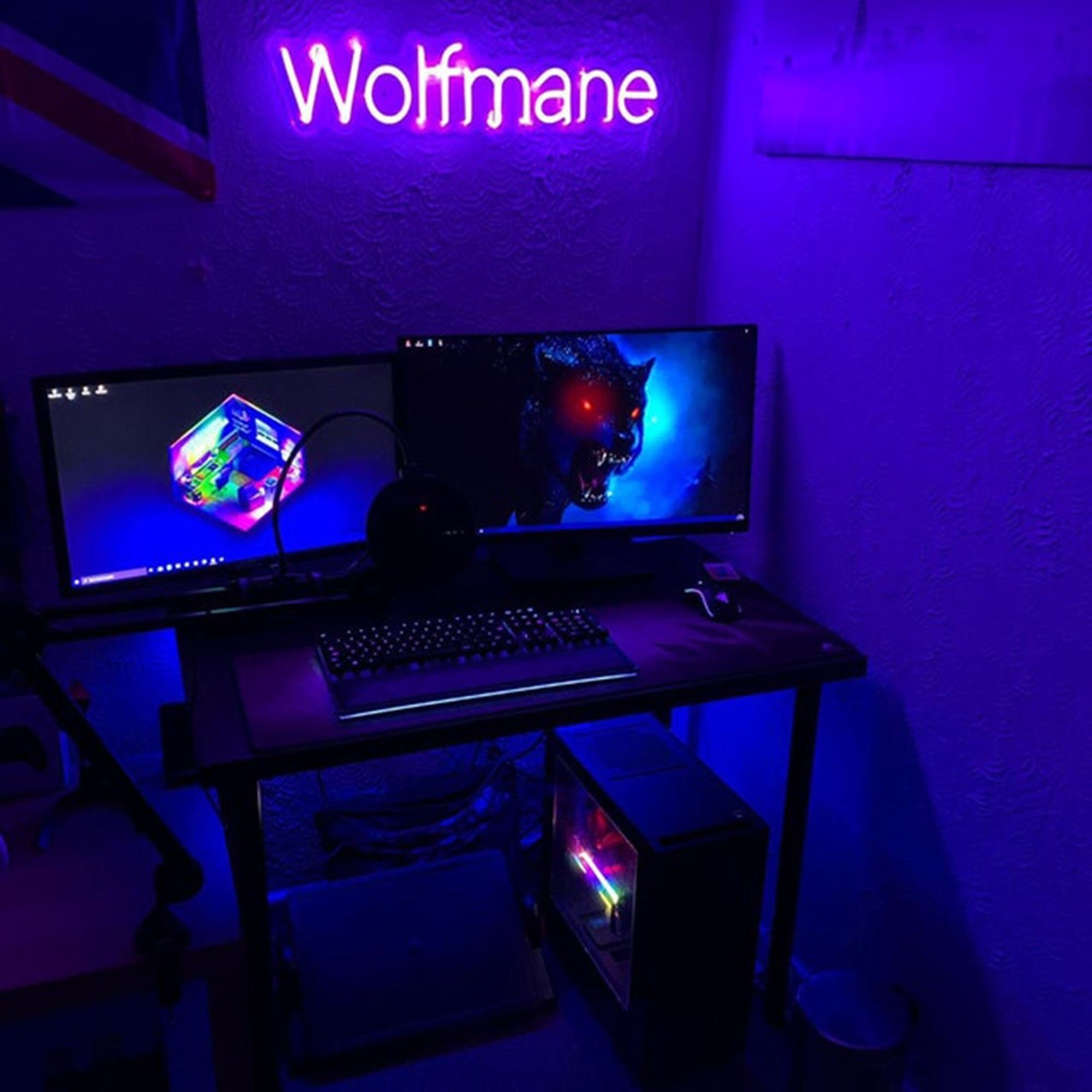 Wall Décor Custom Gamer Tag Sign Gift for Gamer LED Neon Light Game ...