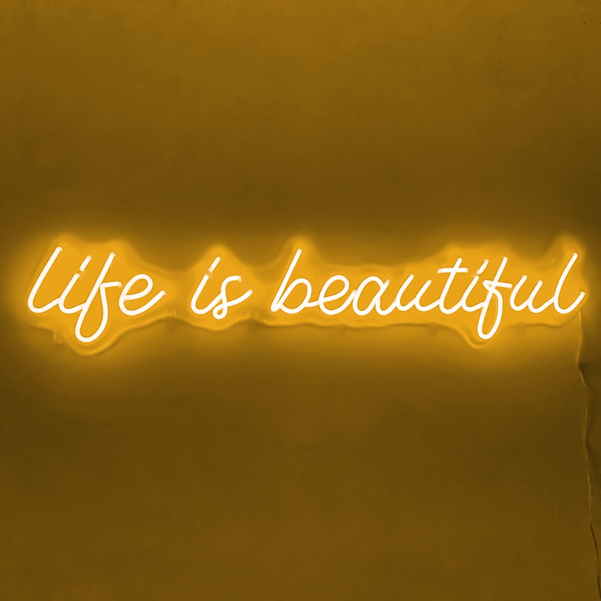 Life Is Beautiful Wall Art Neon Sign Flex Neon Led Custom Neon Etsy