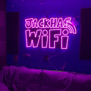 Custom Twitch Neon Sign Facebook Gaming LED Sign Personalized Gamer Tag Light up Sign Streaming Room Decor Gift for Online Video Gamers image 2