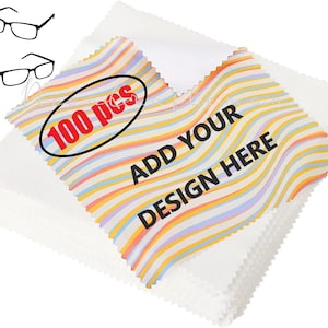 Wholesale personalized cleaning cloth for glasses or phone screen, custom gift, bulk glasses cloth, microfiber lens cloth for business