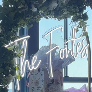 Custom Wedding Neon Sign - Personalized Last Name Light Decor Wedding Decor Gift