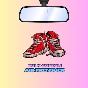 50pcs Bulk Custom Business Logo Air Freshener, Custom Air Freshener For Business, Business Logo Car Freshie, Bulk Car Air Freshener, Freshie