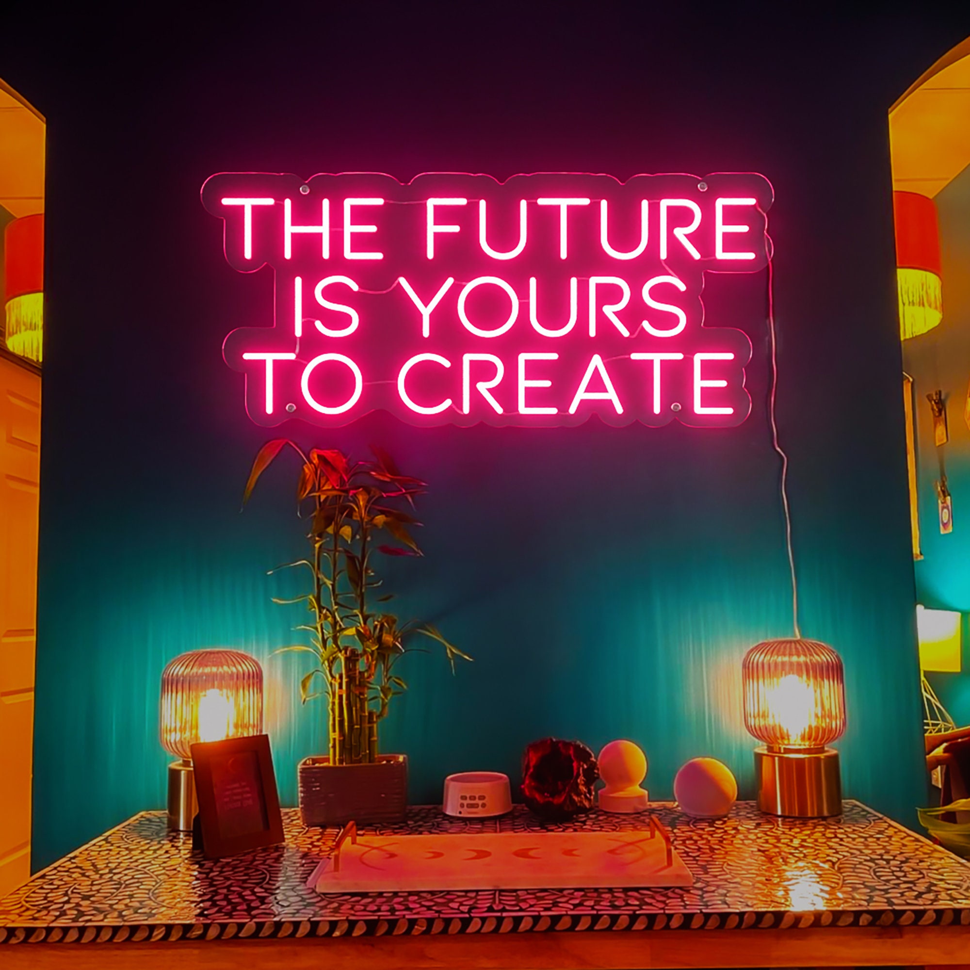 The Future is Yours to Create Neon Sign Acrylic Flex Neon Led