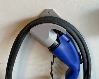 J1772 EV charger plug wall mount / holster - 3D printed (EVSE not included)