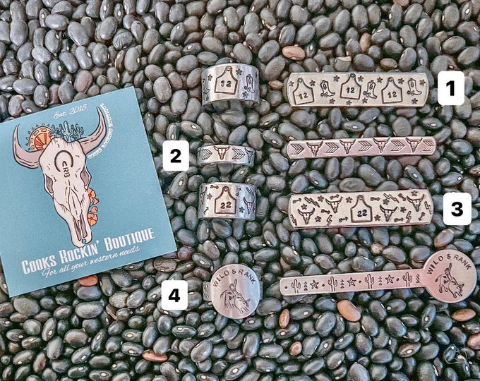 Western Rodeo Stamped Rings