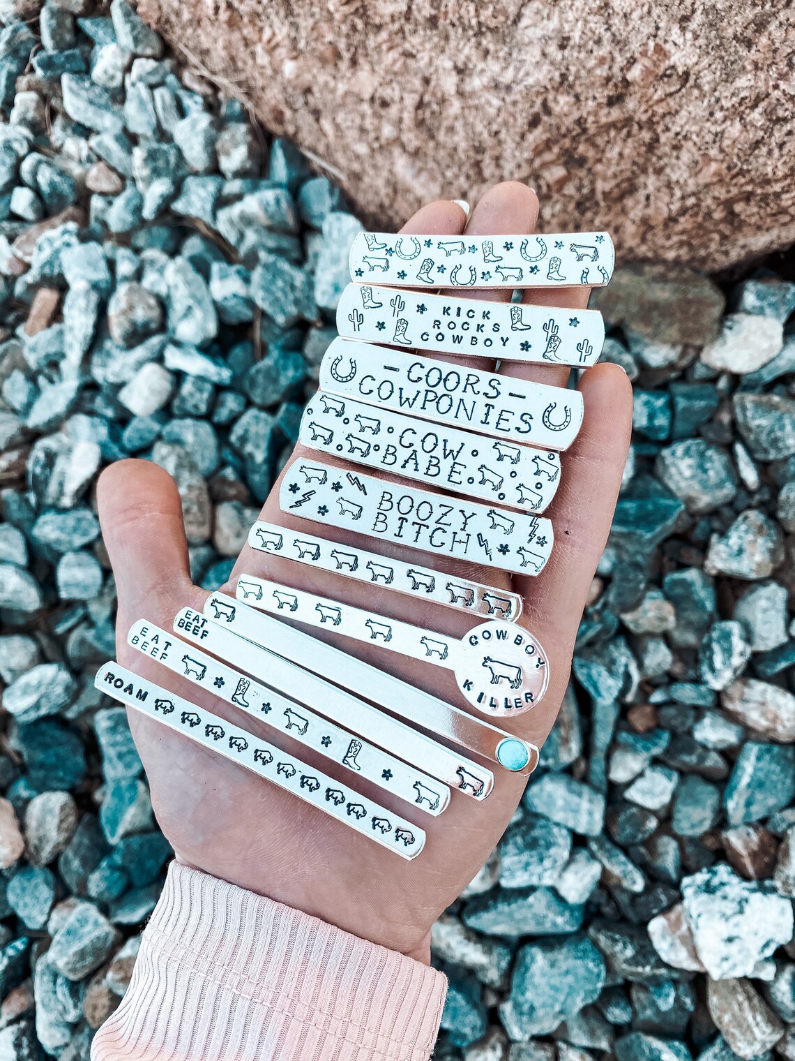 Rodeo Rings Wrap Rings Cow Cowboys Steers Cactus Kick Etsy