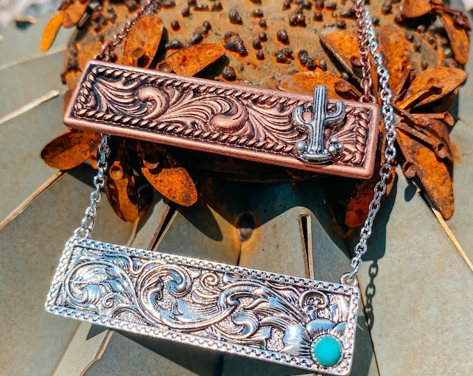 Desert Dreamer Turquoise Bar Necklace