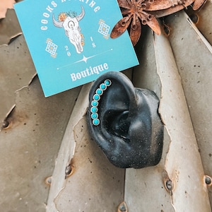 Susie Mae Turquoise Ear Climber
