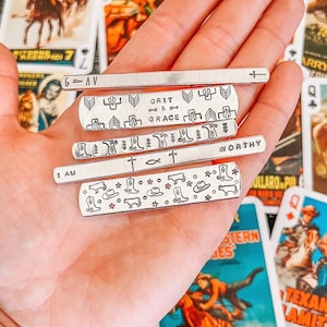Stamped Western Rings