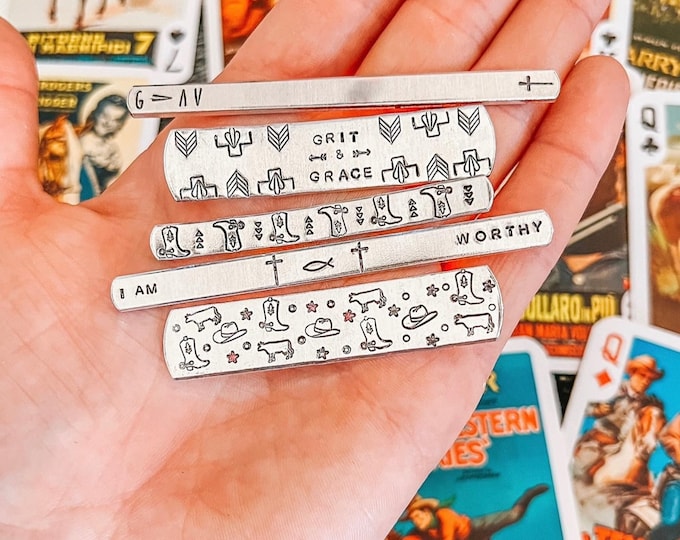 Stamped Western Rings