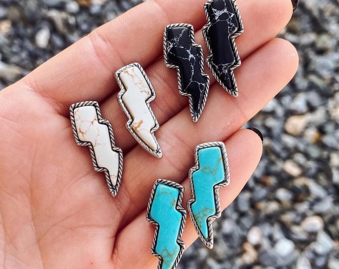 Lightning Bolt Studs