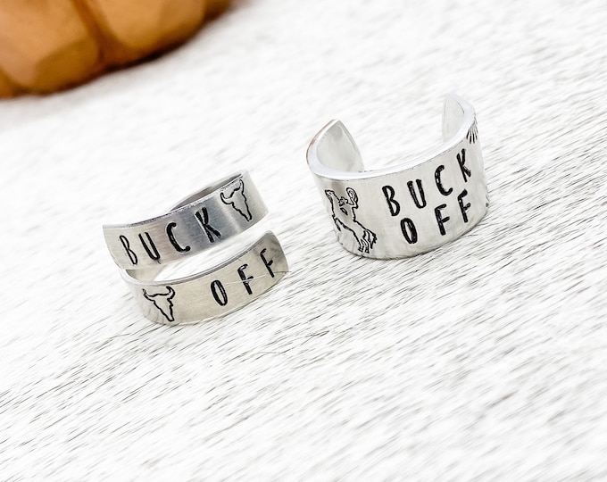 Buck Off Rearing Horse Cowboy Wrap Ring Thumb Ring, Western, Country, Southern, Cowgirl, Gift, Birthday, Christmas, Boho, Gypsy, Hippie