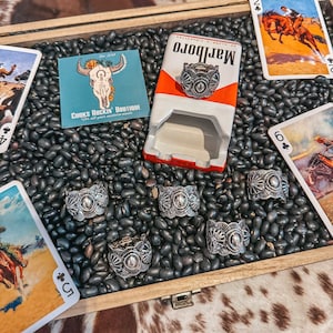 Silver Concho Stretch Rings