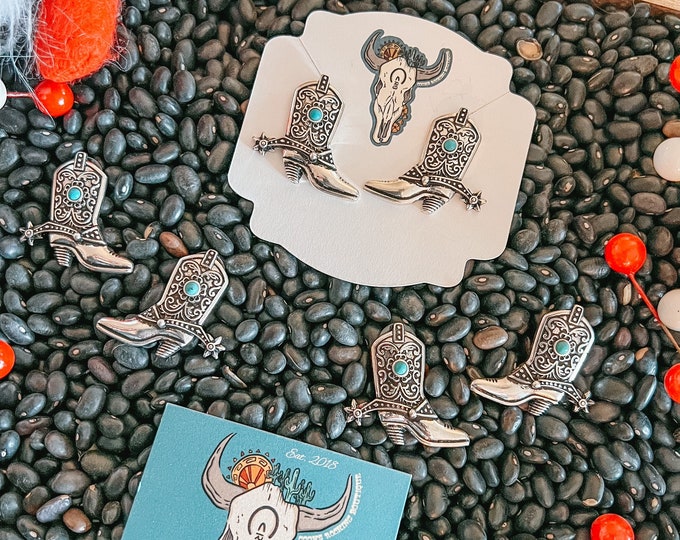 Cowboy Up Turquoise Studs