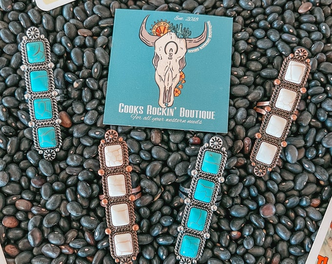 Multi Stone Turquoise Ranchero Ring